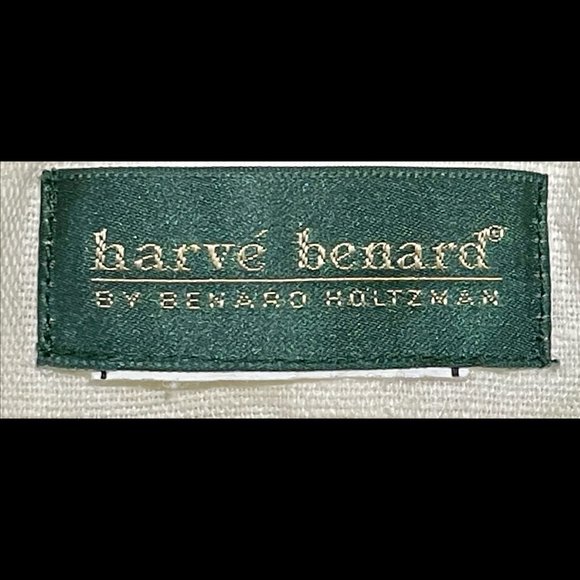 ▪️VTG▪️HARVE BENARD▪️1980's White Color Block Paneled Linen Blazer Jacket - Picture 7 of 10